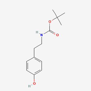 Chemical structure of N-tert-Butoxycarbonyl Tyramine