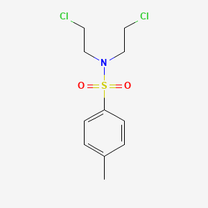 Chemical structure of N,N-Bis(2-chloroethyl)-p-toluenesulfonamide