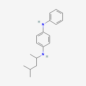 Chemical structure of N-(1,3-Dimethylbutyl)-N'-phenyl-1,4-phenylenediamine