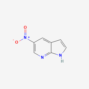 Chemical structure of 5-Nitro-7-azaindole