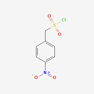 Chemical structure of 4-Nitro-alpha-toluenesulfonyl chloride