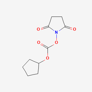 Chemical structure of N-(Cyclopentyloxycarbonyloxy)succinimide