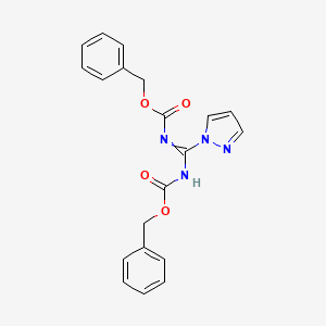 Chemical structure of N,N′-Bis(benzyloxycarbonyl)-1H-pyrazole-1-carboxamidine