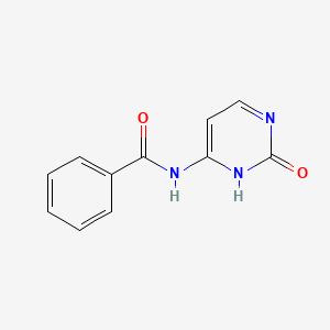 Chemical structure of N4-Benzoylcytosine