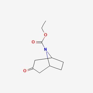 Chemical structure of N-(Ethoxycarbonyl)nortropinone