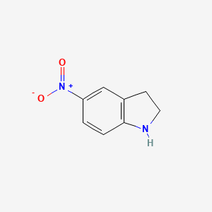 Chemical structure of 5-Nitroindoline