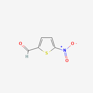 Chemical structure of 5-Nitro-2-thiophenecarboxaldehyde
