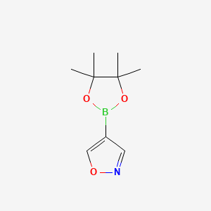 Chemical structure of Isoxazole-4-boronic acid pinacol ester