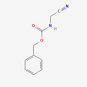 Chemical structure of N-(Carbobenzoxy)aminoacetonitrile
