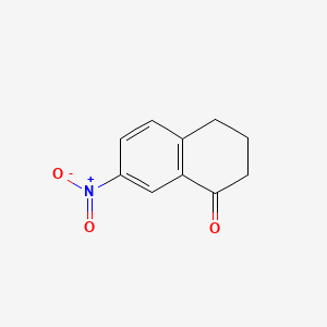 Chemical structure of 7-Nitro-1-tetralone