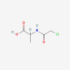 Chemical structure of N-Chloroacetyl-DL-alanine