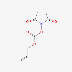 Chemical structure of N-(Allyloxycarbonyloxy)succinimide
