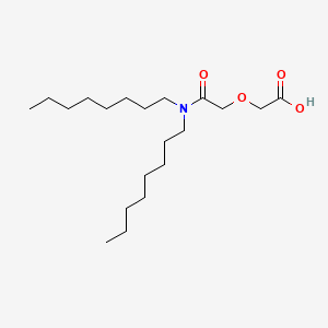 Chemical structure of N,N-Di-n-octyl-3-oxapentanedioic Acid Monoamide