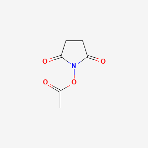 Chemical structure of N-Succinimidyl Acetate