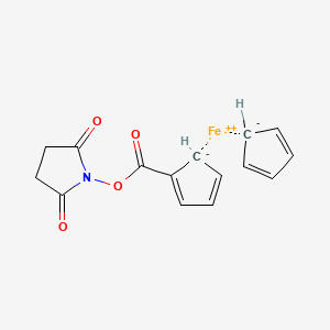 Chemical structure of N-Succinimidyl Ferrocenecarboxylate