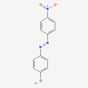 Chemical structure of 4-(4-Nitrophenylazo)phenol