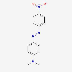 Chemical structure of 4'-Nitro-4-dimethylaminoazobenzene
