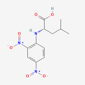 Chemical structure of N-(2,4-Dinitrophenyl)-L-leucine