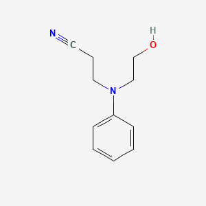 Chemical structure of N-(2-Cyanoethyl)-N-(2-hydroxyethyl)aniline