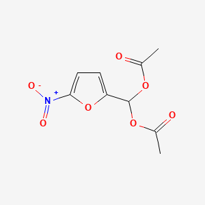 Chemical structure of 5-Nitro-2-furaldehyde Diacetate