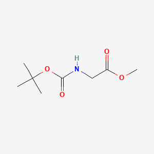 Chemical structure of N-Boc-glycine methyl ester