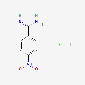 Chemical structure of 4-Nitrobenzamidine Hydrochloride