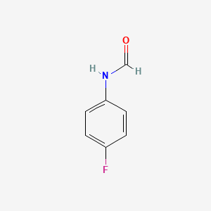 Chemical structure of N-(4-Fluorophenyl)formamide