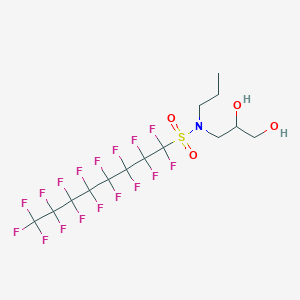 Chemical structure of N-Propyl-N-(2,3-dihydroxypropyl)perfluoro-n-octylsulfonamide