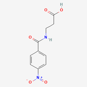 Chemical structure of N-(4-Nitrobenzoyl)-β-alanine