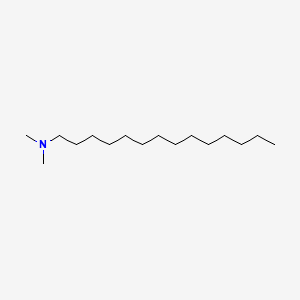 Chemical structure of N,N-Dimethyltetradecylamine