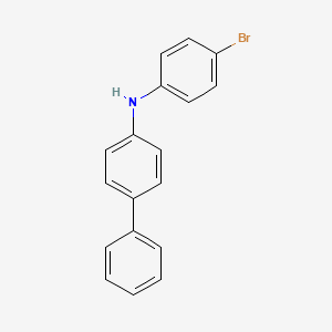 Chemical structure of N-(4-Bromophenyl)-4-biphenylamine
