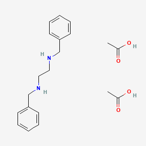 Chemical structure of N,N'-Dibenzylethylenediamine Diacetate