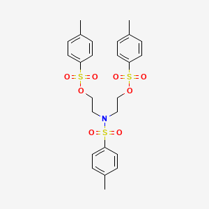 Chemical structure of N,N-Bis[2-(p-tolylsulfonyloxy)ethyl]-p-toluenesulfonamide