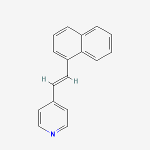 Chemical structure of 4-(1-Naphthylvinyl)pyridine