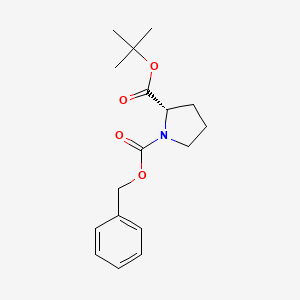 Chemical structure of N-Carbobenzoxy-L-proline tert-Butyl Ester