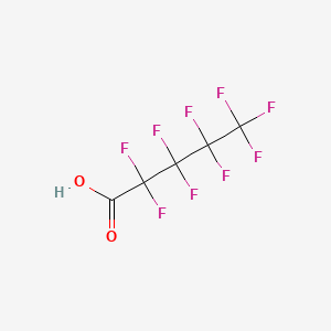 Chemical structure of Nonafluorovaleric Acid
