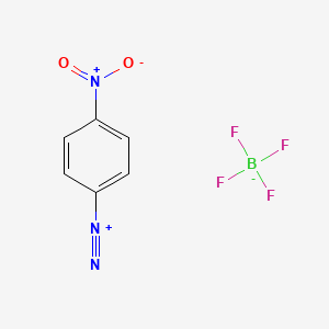 Chemical structure of 4-Nitrobenzenediazonium Tetrafluoroborate
