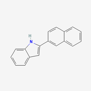 Chemical structure of 2-(2-Naphthyl)indole
