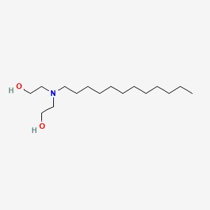 Chemical structure of Lauryldiethanolamine