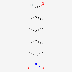 Chemical structure of 4'-Nitrobiphenyl-4-carboxaldehyde