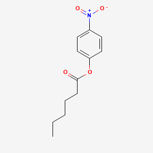 Chemical structure of 4-Nitrophenyl Hexanoate