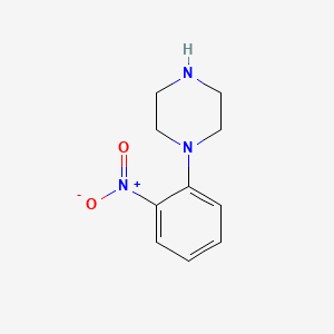 Chemical structure of 1-(2-Nitrophenyl)piperazine
