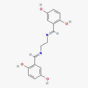 Chemical structure of N,N'-Bis(5-hydroxysalicylidene)ethylenediamine
