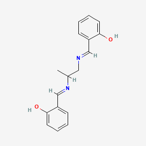 Chemical structure of N,N'-Bis(salicylidene)-1,2-propanediamine