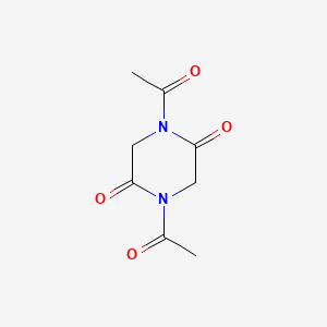 Chemical structure of N,N'-Diacetylglycine Anhydride