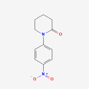 Chemical structure of 1-(4-Nitrophenyl)-2-piperidone