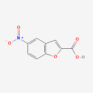 Chemical structure of 5-Nitrobenzofuran-2-carboxylic acid
