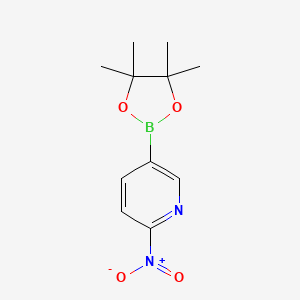 Chemical structure of 2-Nitro-5-pyridineboronic acid pinacol ester