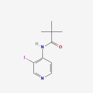 Chemical structure of 3-Iodo-4-(2,2,2-trimethylacetamido)pyridine