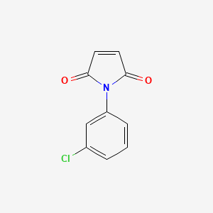 Chemical structure of N-(3-chlorophenyl)-maleimide